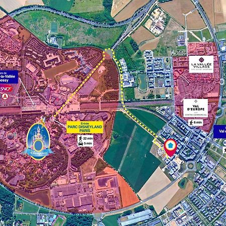 Disneyland-Paris 4 Pers, Parking, Wifi, Chessy  Bagian luar foto